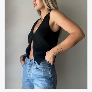 Amazon Black Knit Top